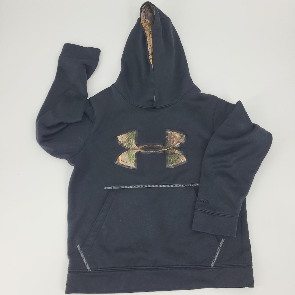 Under Armour Black Hoodie w/ Camo Logo